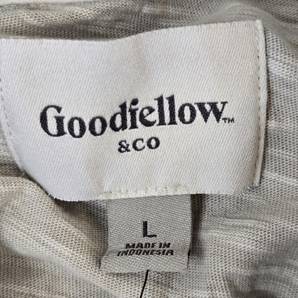 NWT Goodfellow Light Gray Short Sleeve Button Down Shirt Stone - Picture 5 of 10